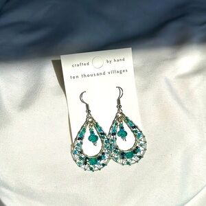 NWOT TURQUOISE BLUE Handcrafted earrings from Ten Thousand Villages